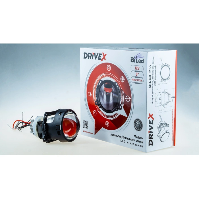 BiLED лінзи автомобільні DriveX BiLED Evolution F1S 2.5